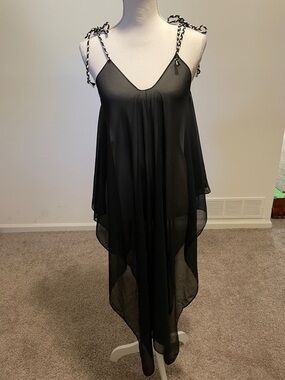 VENUS BLACK SWIM COVER-UP S/M